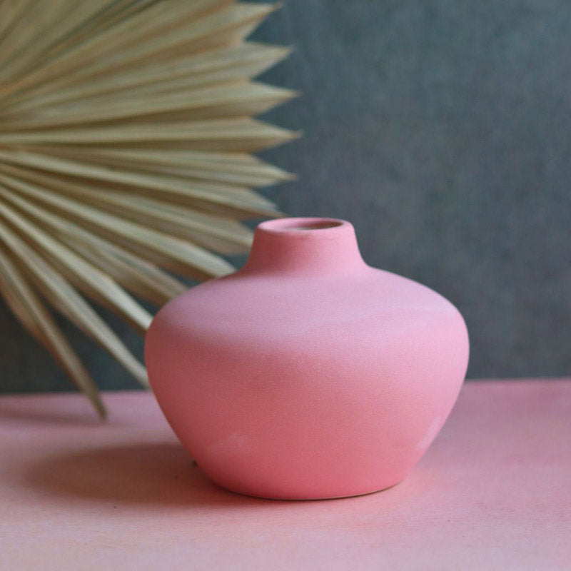 Orla Ceramic Vase - Pink media 3