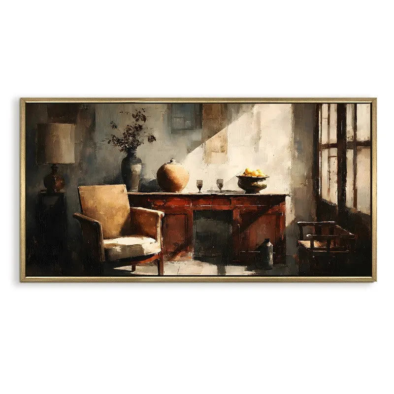 Timeless Calm Canvas Wall Painting With Frame media 3