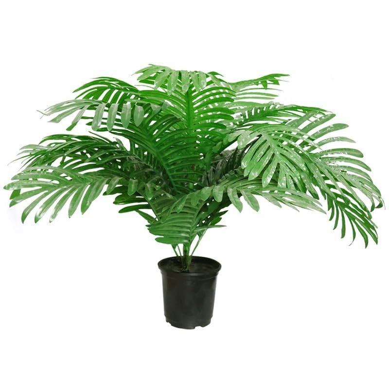 Florascape Artificial Areca Palm Fern Plant With Black Plastic Pot media 4