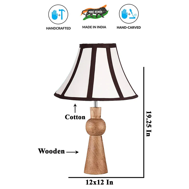 Angler Windsor Wooden Table Lamp - White,Black,Brown media 5