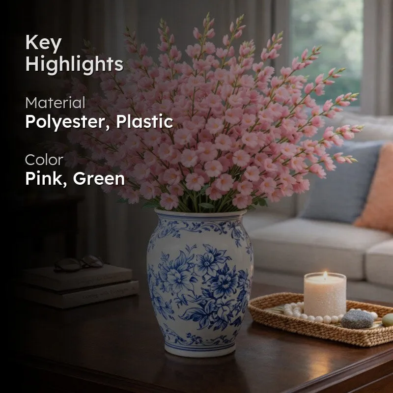 Bloomelle Artificial Flower (Pink) - Set Of Four media 2