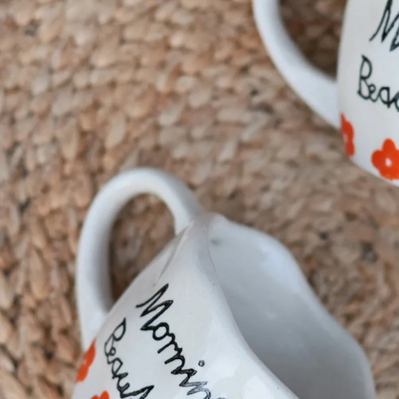 Morning Ceramic Tea Cup (200 mL) - 5