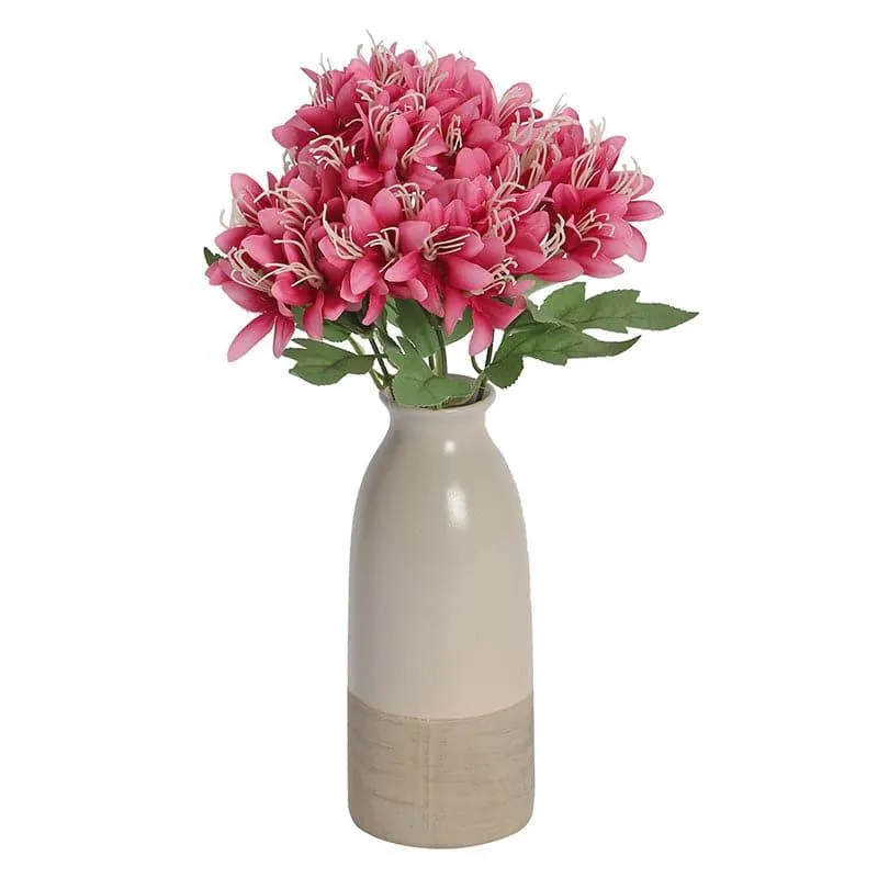 Faux Daisy Amaryllis Bunch (Dark Pink) - Set Of Two media 3