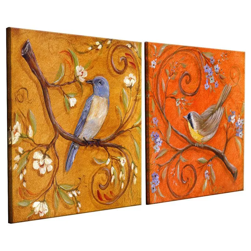 Kasper Cotton Canvas Wall Art - Set Of Two media 4