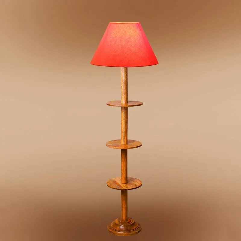 EclipseNova Light Wooden Floor Lamp - Orange media 6