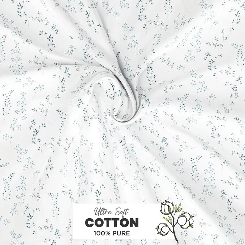Fenric Cotton Bedsheet (White) - 144 TC media 5