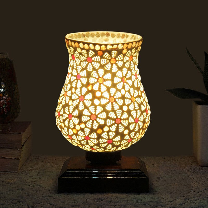 Radiavo Mosaic Glass Table Lamp - Multicolor