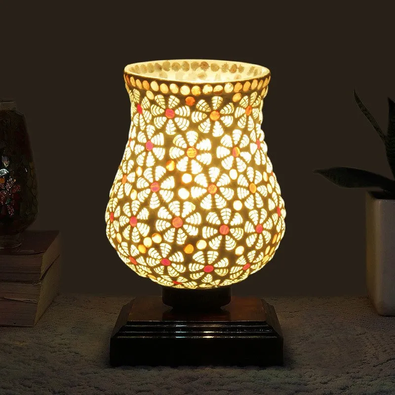 Radiavo Mosaic Glass Table Lamp - Multicolor media 1