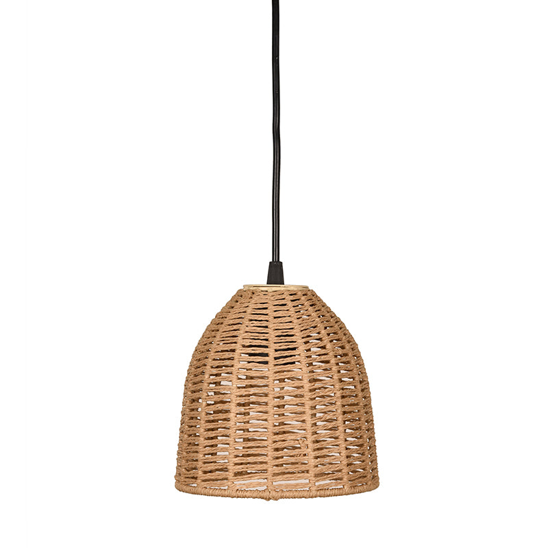 Wickra Rattan Oval Raffia Ceiling Lamp - Beige media 3