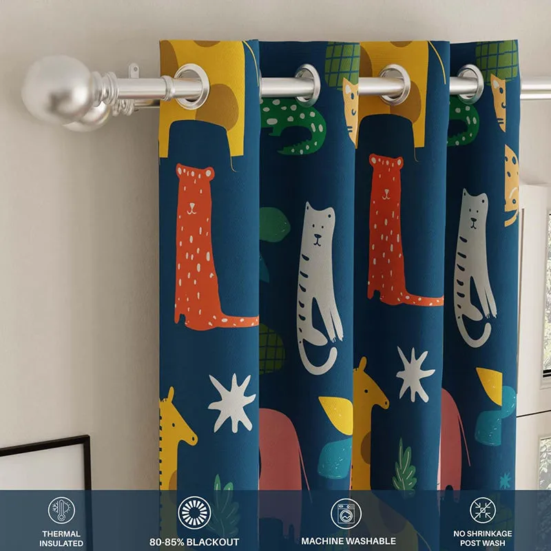 Urban Space Jungle Safari Curtain media 1