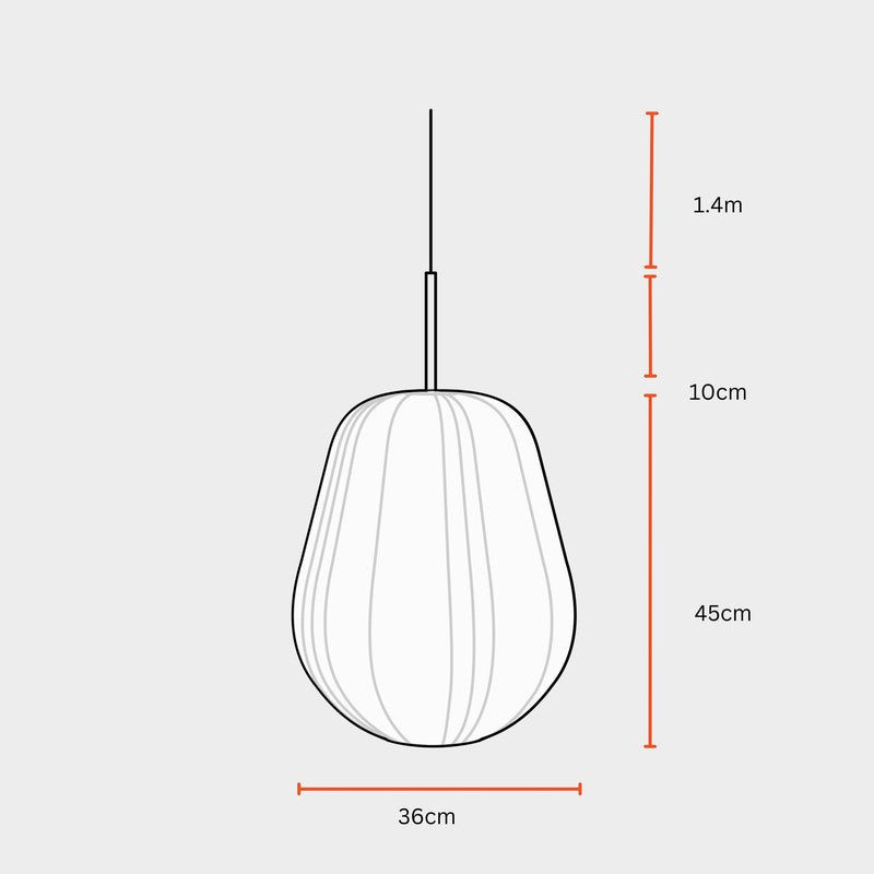 Fig Living Luxe Collection Fabric Ceiling Lamp - Ivory,Gold media 13