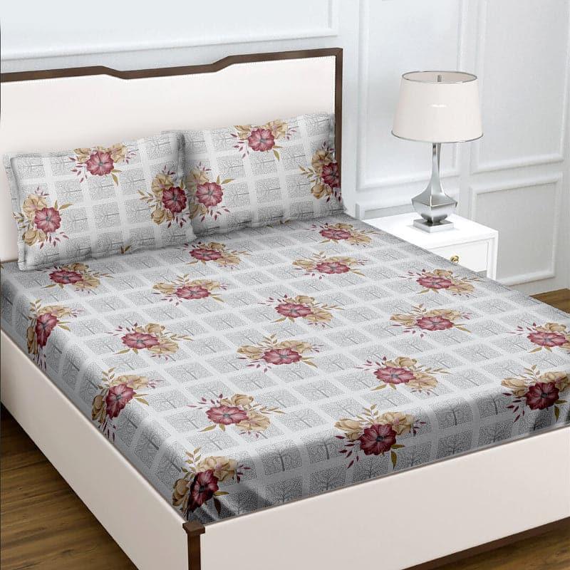 Oakney Floral Cotton Bedsheet - 104 TC media 3