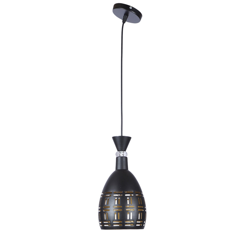 Carvera Iron Ceiling Lamp - Black & Gold media 5