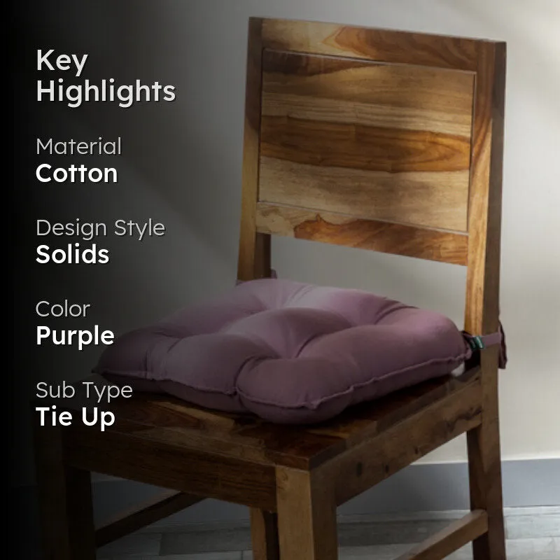 Sylvia Chair Pad (Lilac Purple) - Set Of Three media 2