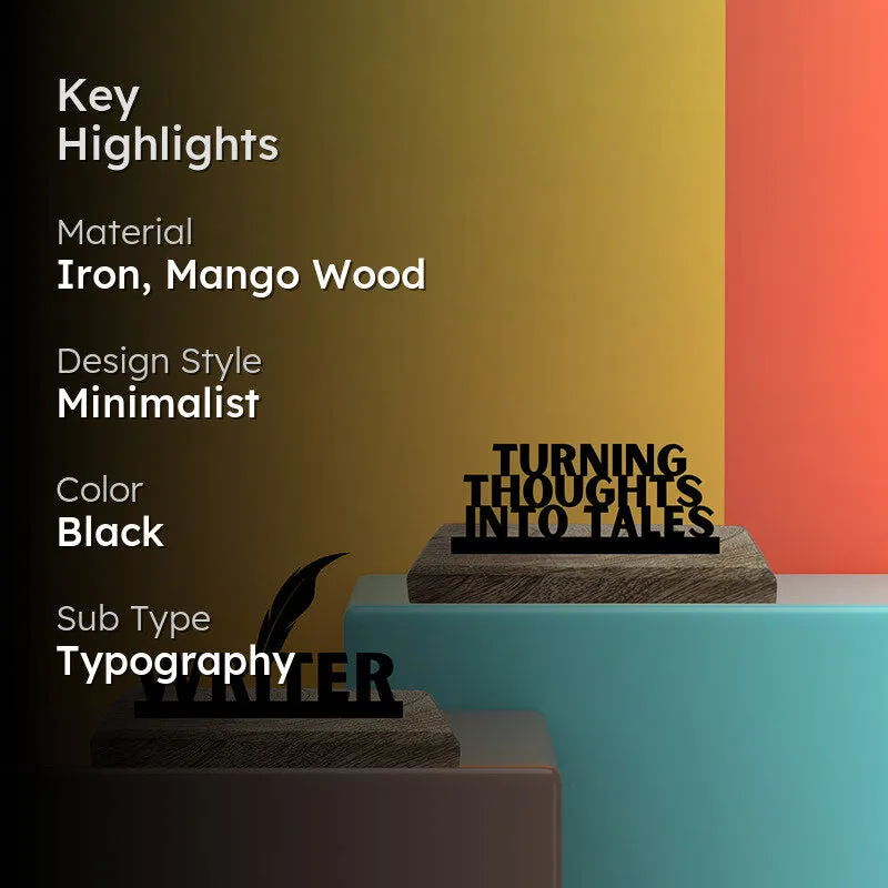 Thoughts & Words Writer Showpiece - Set Of Two media 2