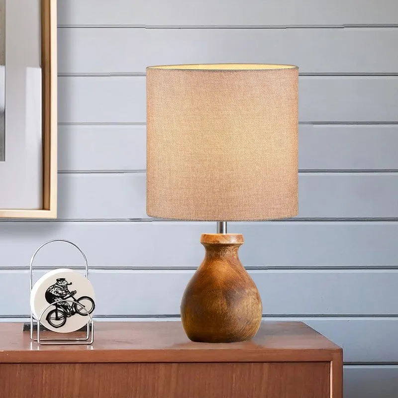 MinimalRadiance Wooden Table Lamp - Beige media 4
