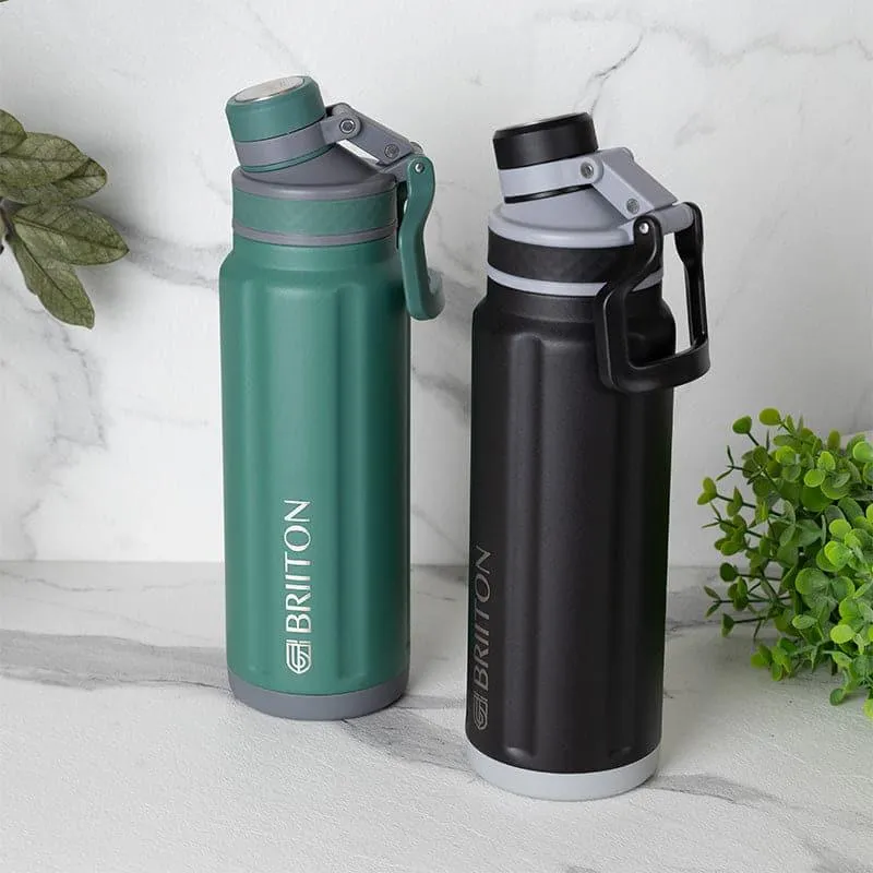 Aqua Alchemy Hot & Cold Thermos Water Bottle (Green & Black, 750 mL Each) - Set Of Two media 1