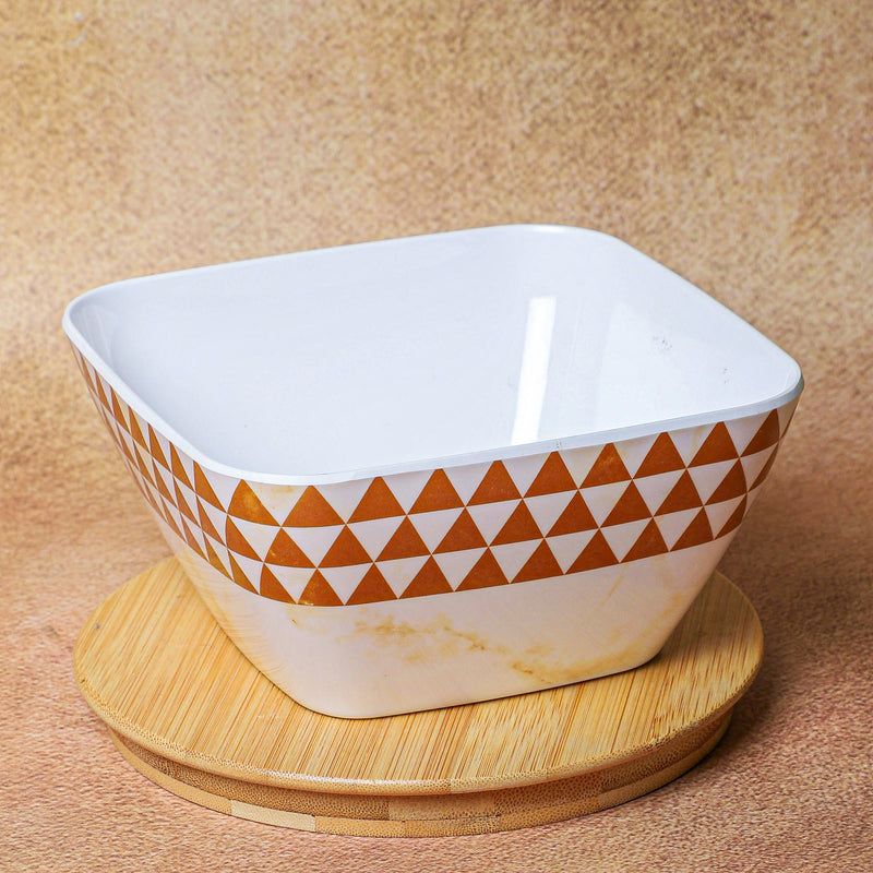 Mivono Melamine Snack Bowl (Brown/1020 mL) - Set Of Two media 5