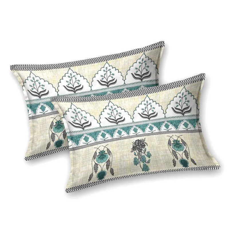 Mustafa Printed Cotton Bedsheet (Lemon) - 240 TC media 4