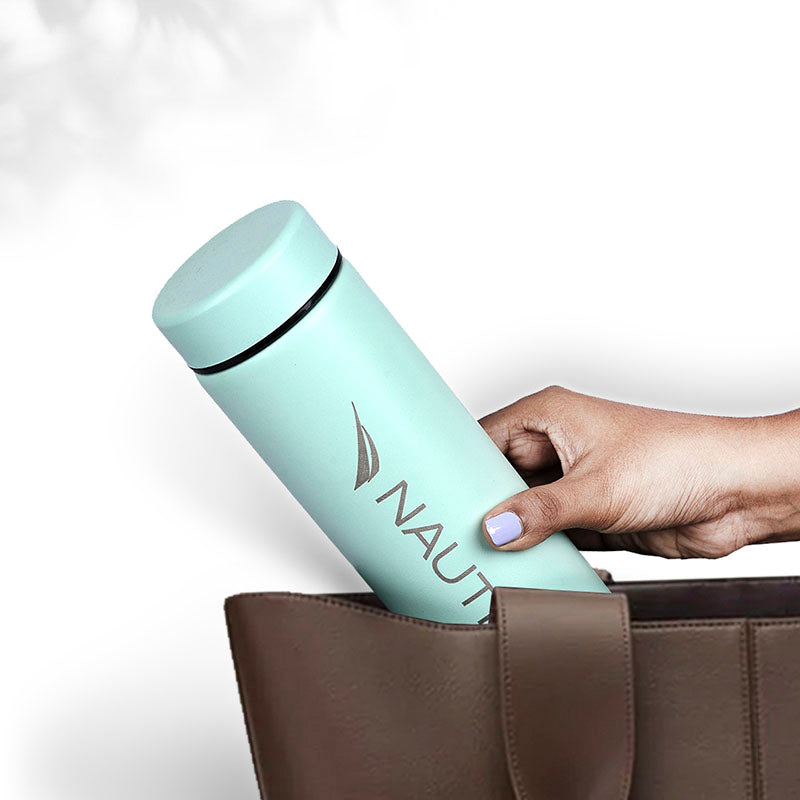 Nautica Crystallum Insulated Stainless Steel Hot & Cold Travel Bottle (Sage Green) - 500 mL media 6