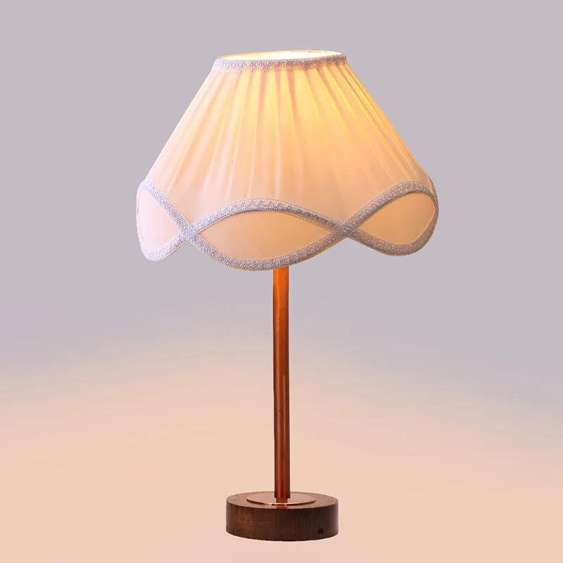 Valencia Rodin Wooden Table Lamp - OffWhite,Copper,Brown media 5