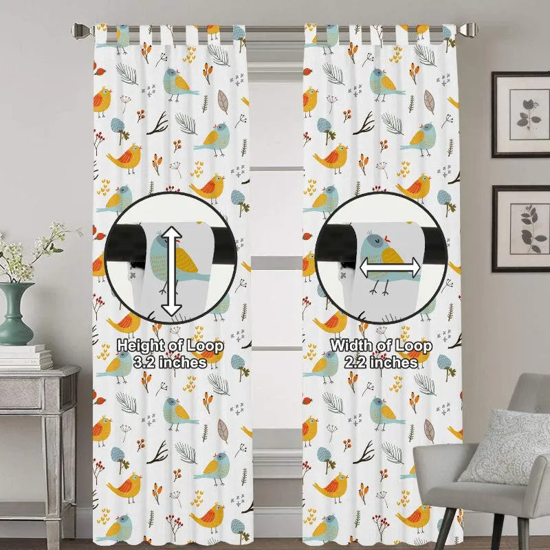 Bird Paradise Tab Top Medium Width Curtain media 7