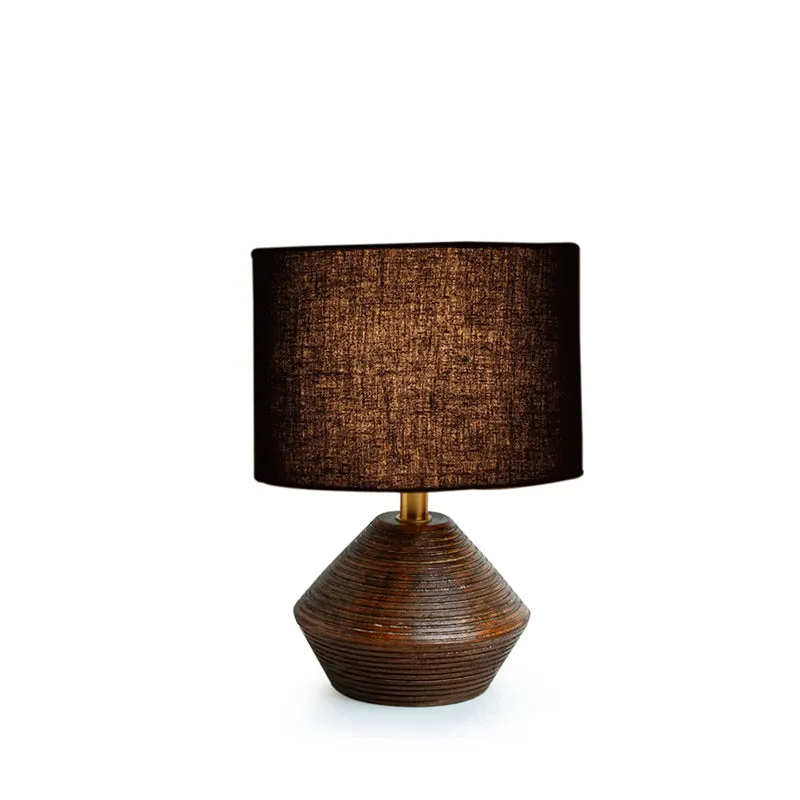 Yami Wooden Table Lamp - Brown,Black media 7