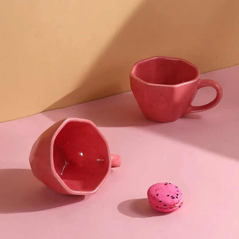 Calaila Ceramic Tea Cup (200 mL)/Pink) media 4