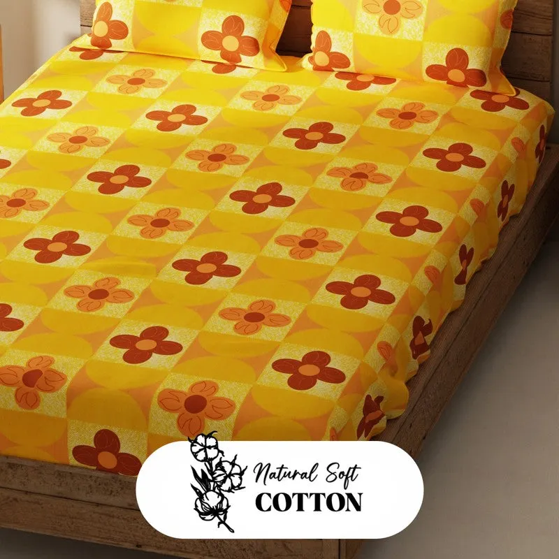 Prycon Bedsheet (Mustard) - 115 GSM media 5