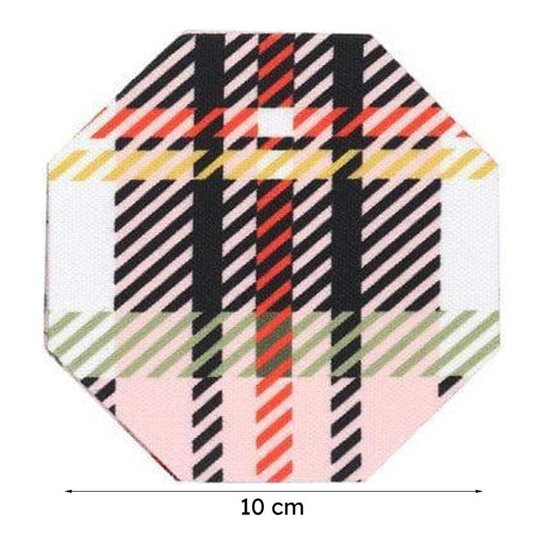 Floral Ecstasy Octa Canvas Coaster - Set Of Two media 6