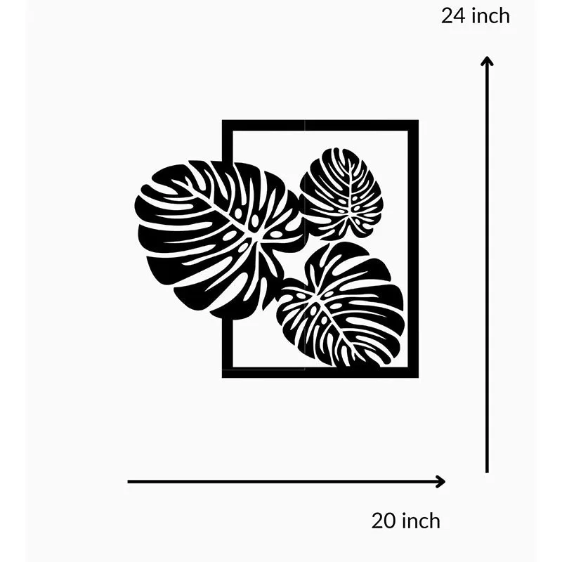 Big Leaves Black Iron Wall Accent media 5