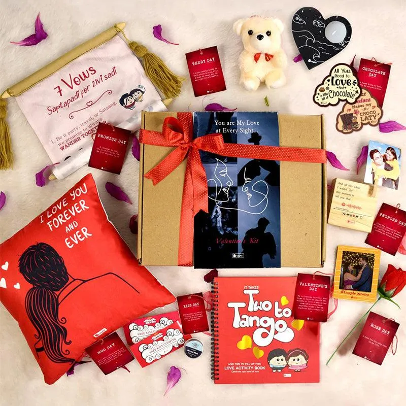 Love Notes & Nibbles Valentine's Gift Box - Thirteen Piece Set media 1