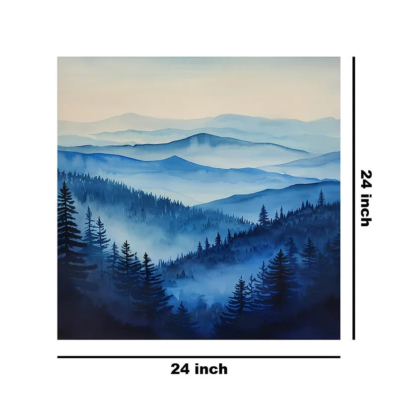 Misty Alps Wall Painting media 8