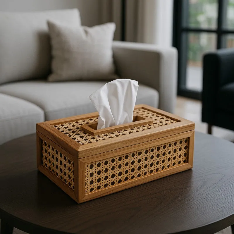 Aurora Rattan Tissue Holder media 1
