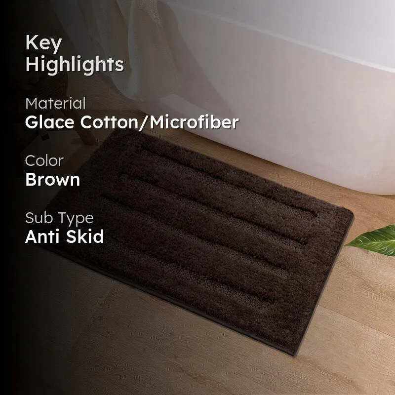 Luxe Classic Bath Mat - Chocolate Brown media 2