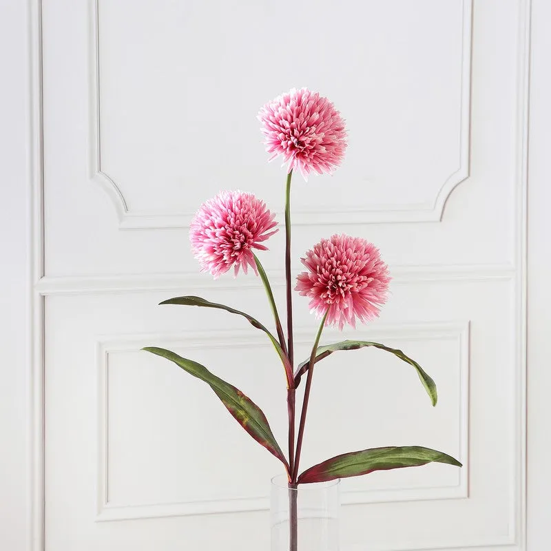 Autumn Chrysanthemum Artificial Flower Stem - Pink media 4