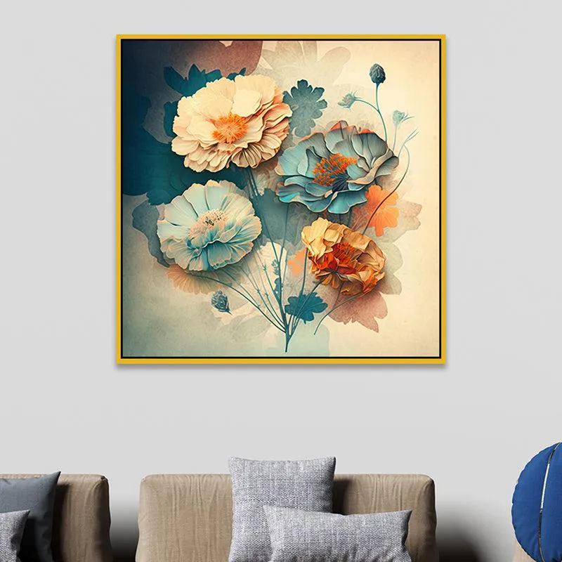 Colorful Spring Floral Wall Painting media 4