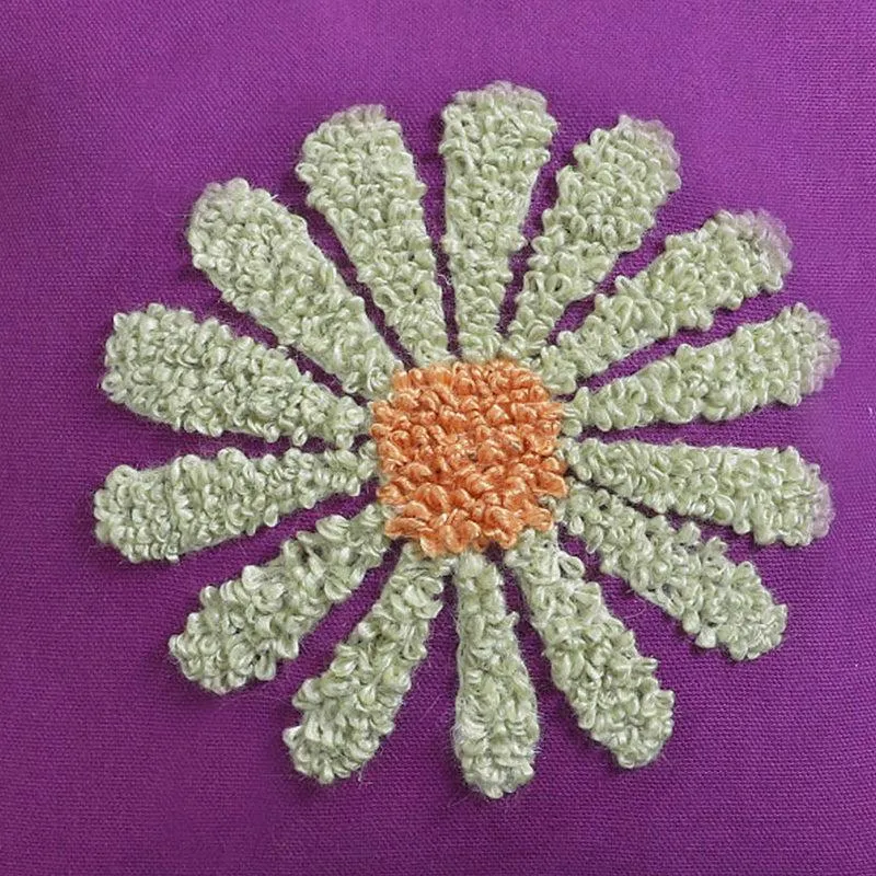 Thread & Daisy Cotton Cushion Cover (Multicolor) - Set OF Four media 4