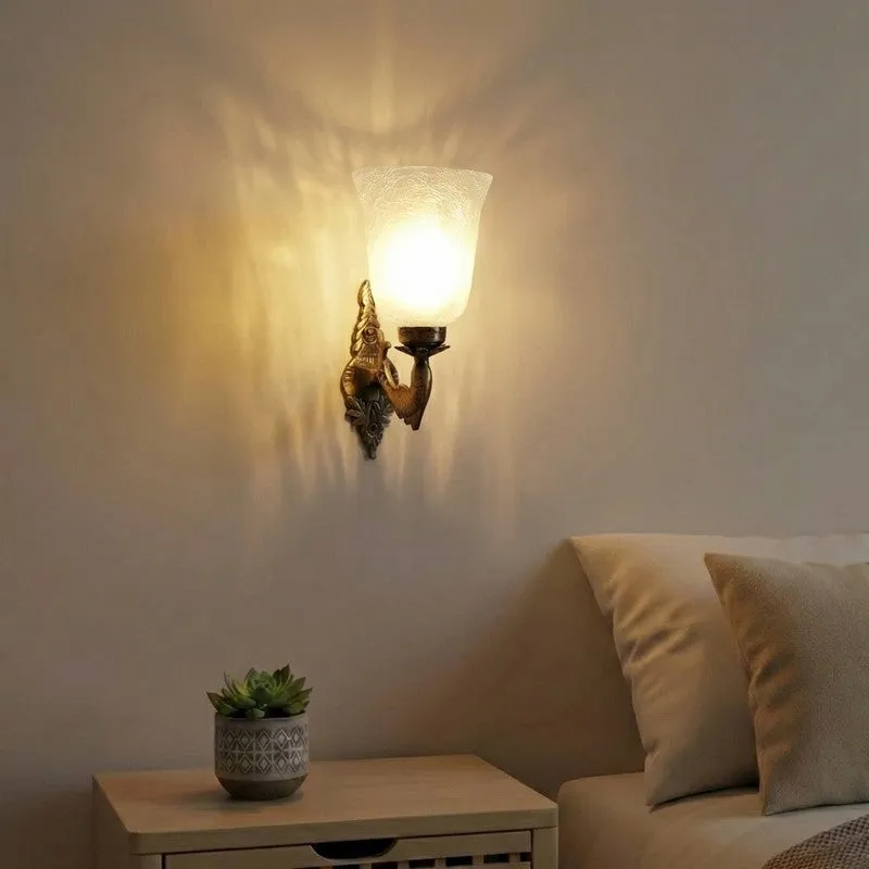 Aeris Crystal Glass Wall Lamp media 1