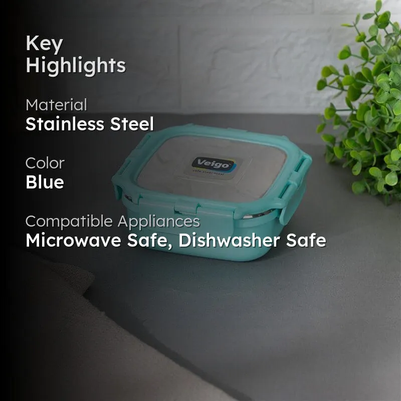 Vault Microwave Safe Lunch Box (Cyan) - 300 mL media 2