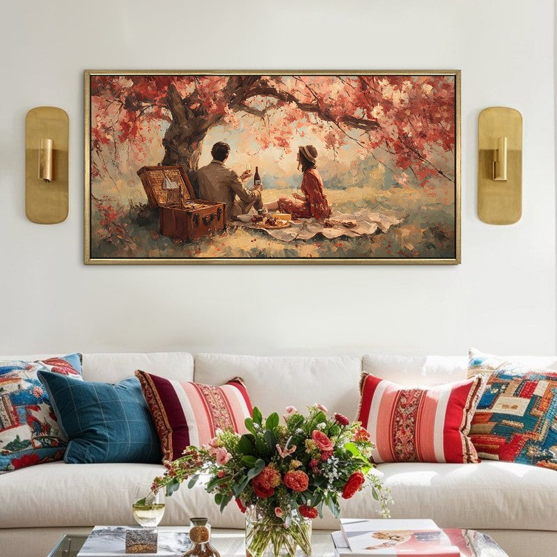 Flowering Boughs Canvas Wall Painting With Frame