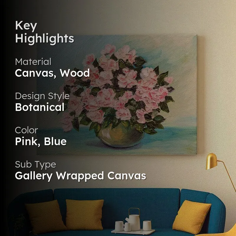 Still Life Floral Canvas Painting - Gallery Wrap media 2