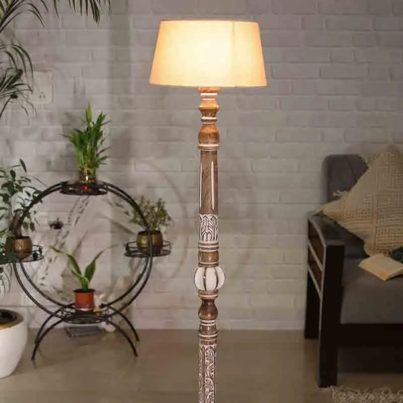 Vintage Trove Floor Lamp - White media 3
