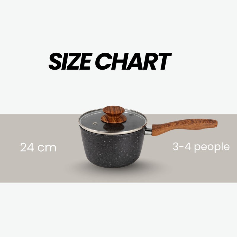 Salford Non Stick Saucepan with Lid (Black) - 16 CM media 10