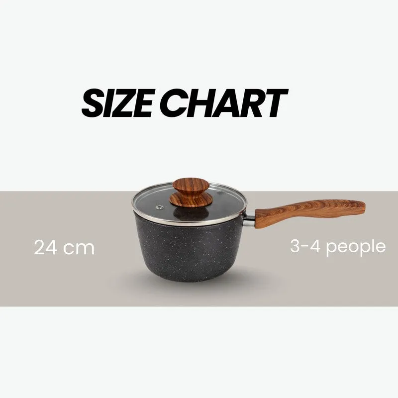 Salford Non Stick Saucepan with Lid (Black) - 16 CM media 10