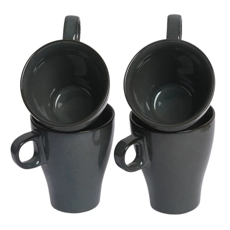 Ceramic Ceramic Coffee Mug (300 mL Each,Blue) - Set Of Four media 5