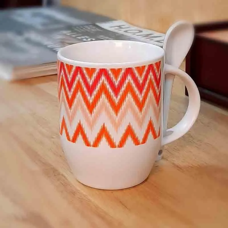 Dazzling Ceramic Coffee Mug (325 mL) - Two Piece Set media 4