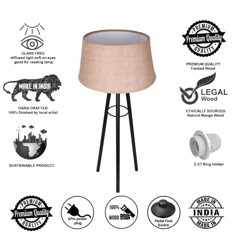 Mudita Black Floor Lamp - Khadi media 6