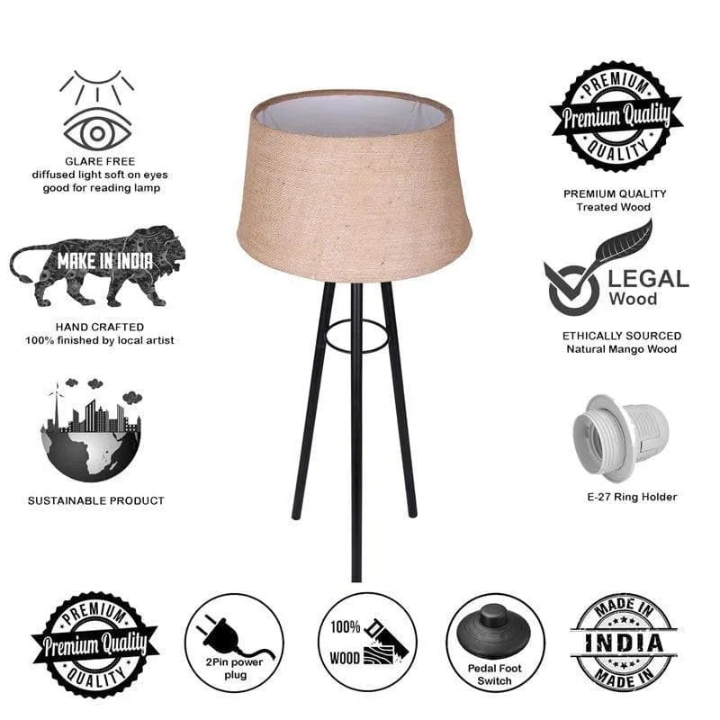Mudita Black Floor Lamp - Khadi media 6