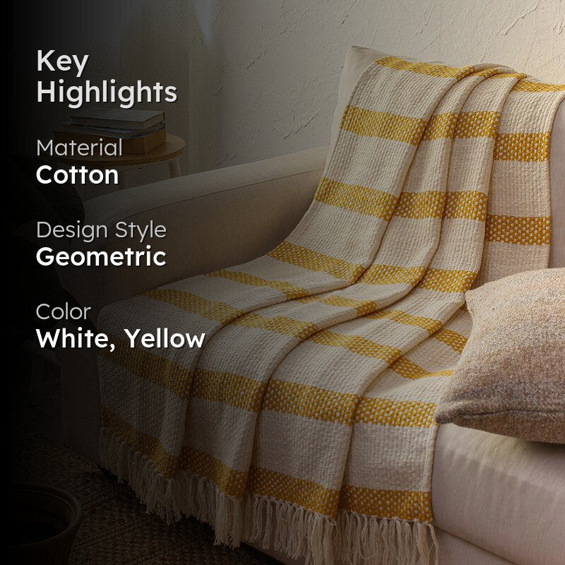 Ardella Cotton Throw - Yellow media 2